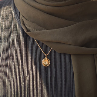 Nimah "Its Written" Arabic Calligraphy Necklace With 18K Gold Plated Necklace 