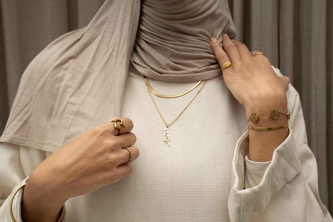 Arabic Necklaces - Gold & Silver Islamic Necklaces – NIMAH