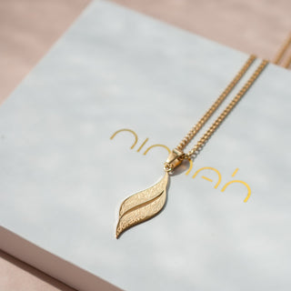 Nimah 'With Hardship Ease" Arabic Necklace 2.0 in 18K Gold Plating 