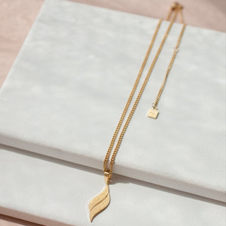 Nimah 'With Hardship Ease" Arabic Necklace 2.0 in 18K Gold Plating 