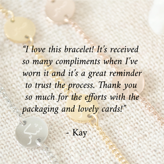 Customer review of the infinity love bracelet 