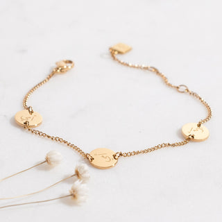 'Mother' engraved islamic bracelet in gold
